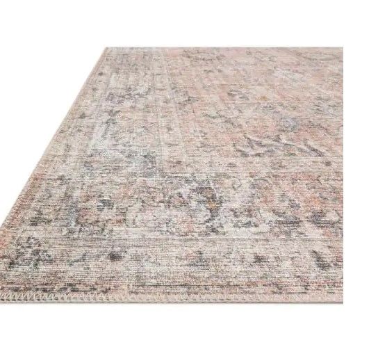 Photo 1 of 
LOLOI II
Skye Blush/Grey 7 ft. 6 in. x 9 ft. 6 in. Traditional Polyester Pile Runner Rug