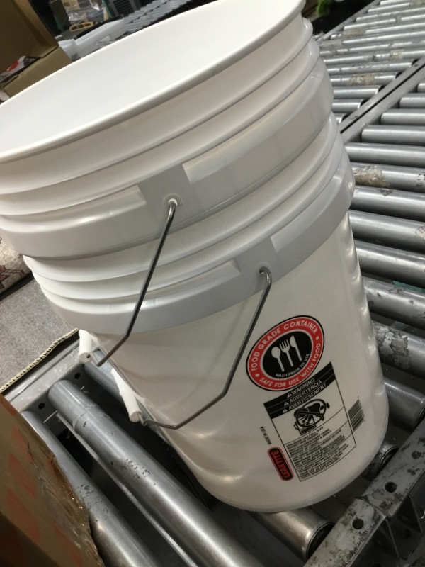 Photo 2 of 
Leaktite
5 gal. 70mil Food Safe Bucket White