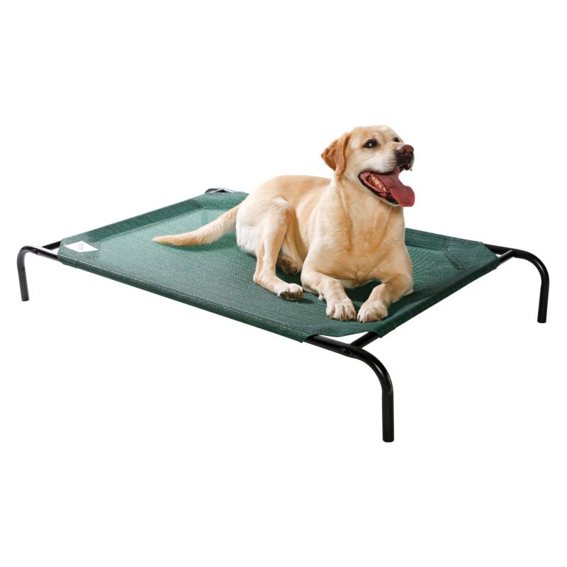 Photo 1 of 799870317270 3ft X 2ft Medium Steel Framed Pet Bed - Brunswick Green Cover
