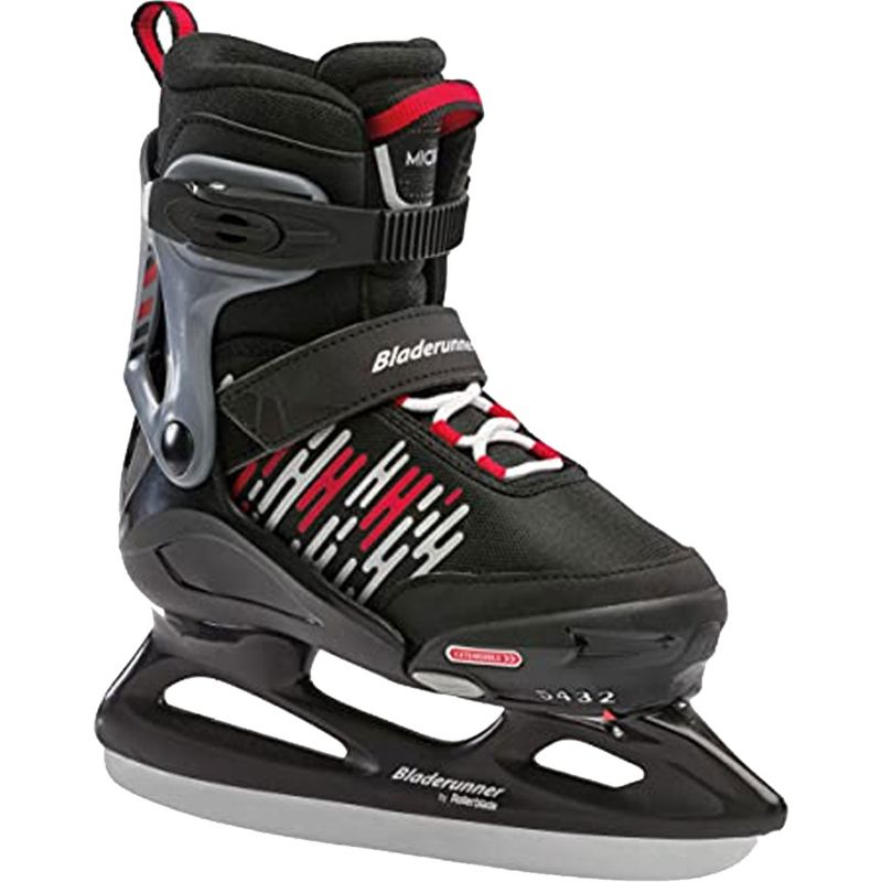 Photo 1 of Rollerblade Bladerunner Ice Kids Micro Ice Skates Black & White Size 2-5
