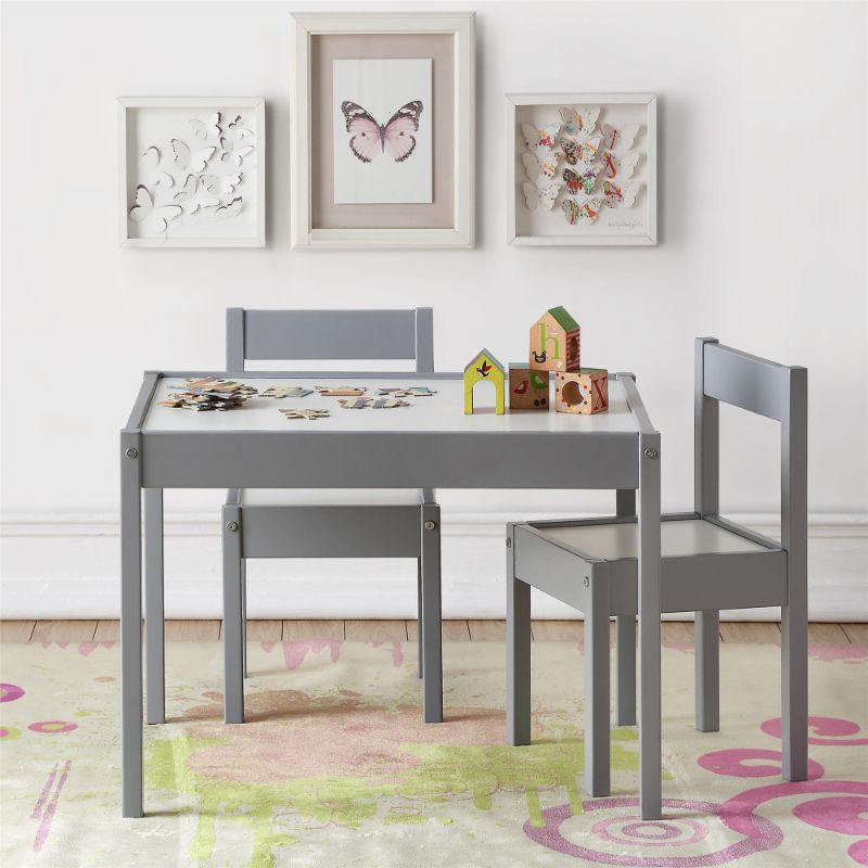 Photo 1 of Hunter 3-Piece Kiddy Table and Chair Kids Set
