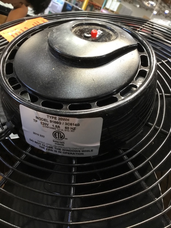 Photo 4 of ***READ COMMENTS***
Air King 20 Inch Blades Whole House 120V 3 Speed Window Fan, Gray 9166
