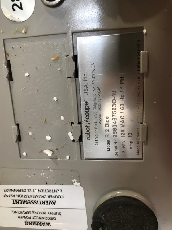 Photo 6 of **MISSING PARTS** DAMAGED** Robot Coupe - 4581 R2N Continuous Feed Combination Food Processor with 2.9 L Polycarbonate Bowl, 1-HP, 120-Volts
