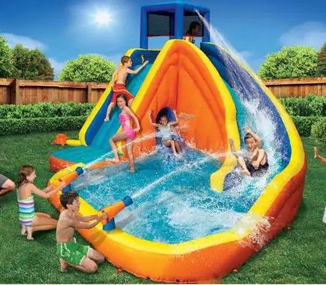Photo 1 of **NO PACKAGING** BANZAI
Sidewinder Falls Inflatable Water Slide with Tunnel Ramp Slide