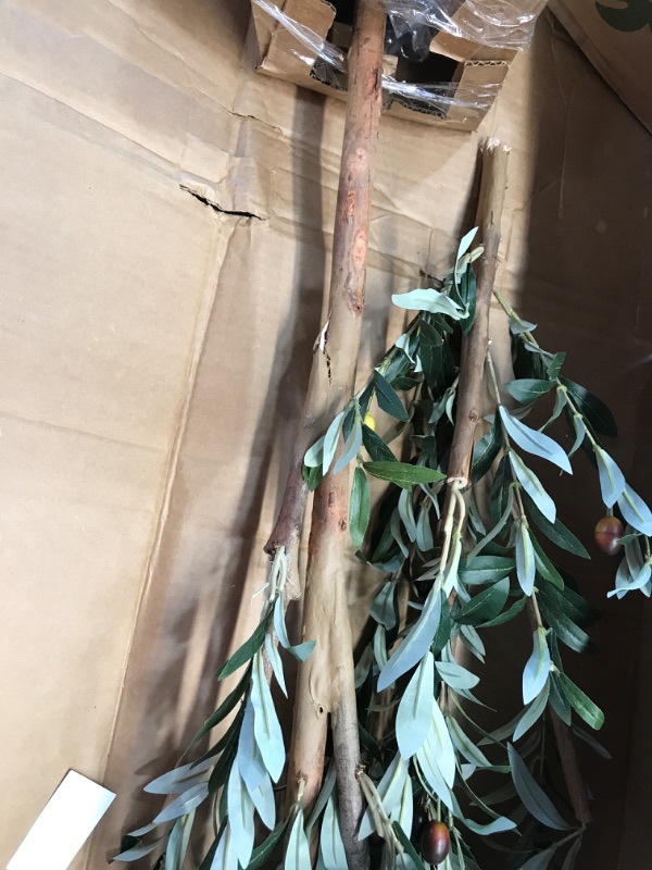 Photo 3 of **DAMAGED** Nearly Natural 82” Olive Artificial Silk Trees Green
