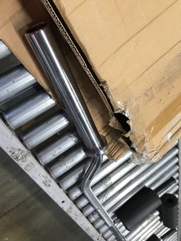 Photo 1 of **MISSING HARDWARE** VEVOR brand Olympic Safety Squat Bar Fitness Squat Olympic Bar Safety Squat Bar Attachment with Shoulder and Arm Pads for Weight Lifting, Black, 87.12 inches
