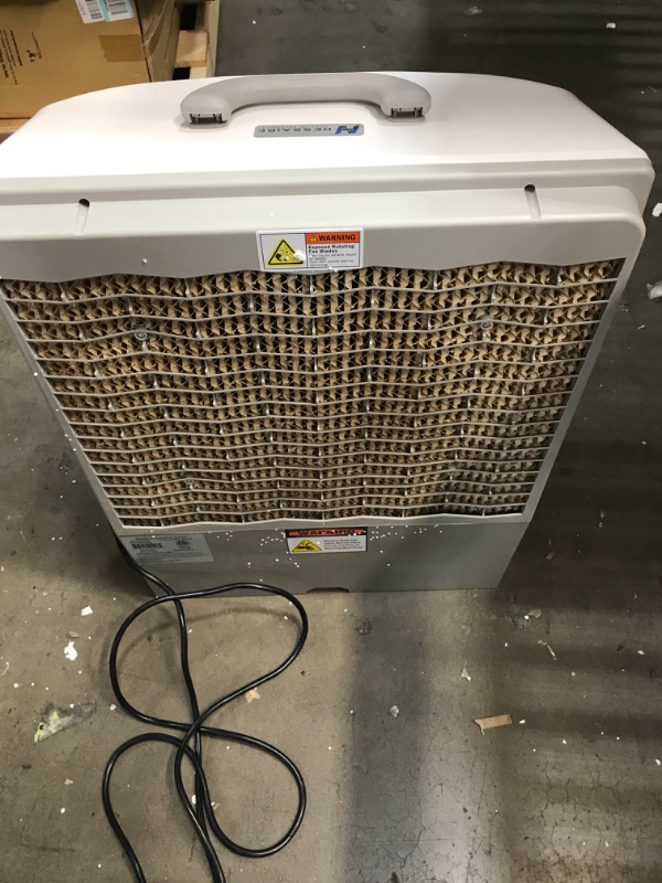 Photo 1 of **MINOR DAMAGE** HESSAIRE MC18M Portable Evaporative Cooler – Color May Vary, 1300 CFM, Cools 500 Square Feet , White
