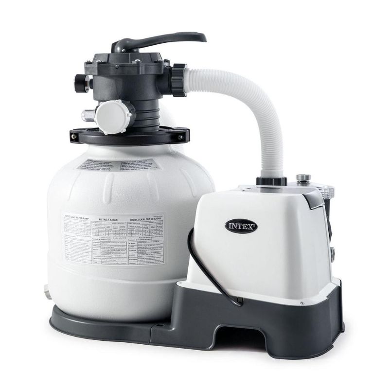 Photo 1 of Intex 26675EG 14 Inch Krystal Clear Pool Saltwater System and Sand Filter Pump - 54.9
