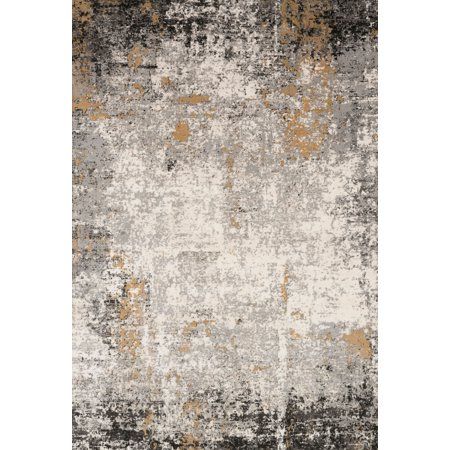 Photo 1 of Alchemy Granite and Gold 5 Ft. 3 in. X 7 Ft. 6 in. Rectangular Rug
