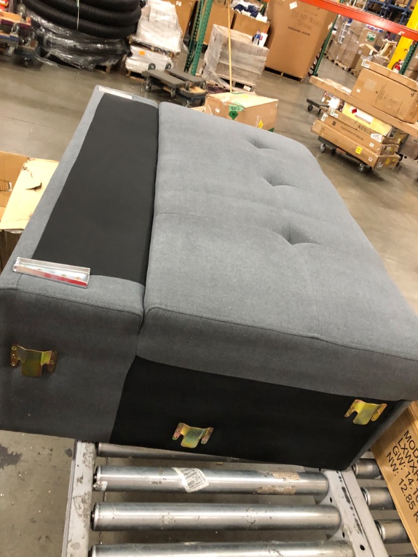 Photo 4 of (Parts Only) - MEGA Furnishing 3 PC Sectional Sofa Set, Gray Linen Lift -Facing Chaise with Free Storage Ottoman
- Missing/loose hardware 