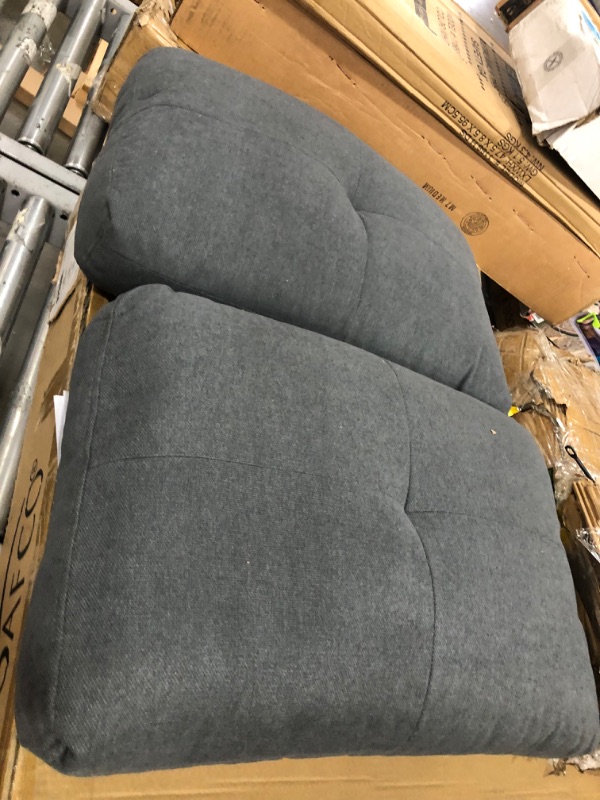 Photo 3 of (Parts Only) - MEGA Furnishing 3 PC Sectional Sofa Set, Gray Linen Lift -Facing Chaise with Free Storage Ottoman
- Missing/loose hardware 