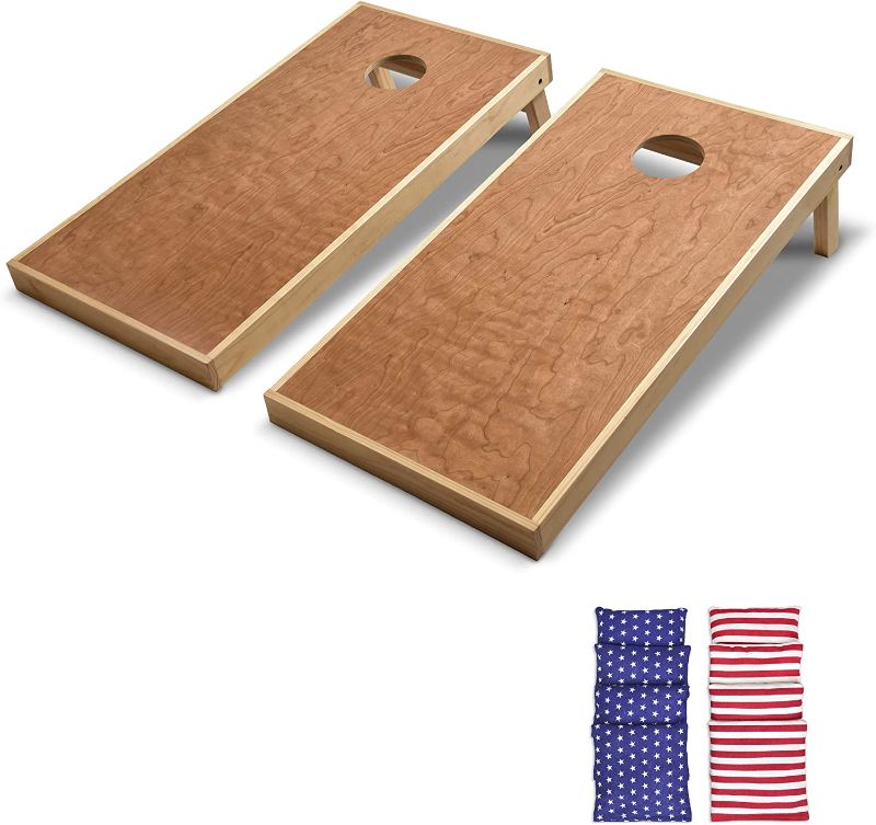 Photo 1 of GoSports 4’x2’ Pro Grade Cornhole Boards Set | Full Regulation Size Premium Bean Bag Toss Boards
