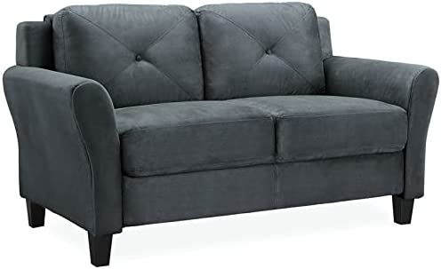 Photo 1 of ***PARTS ONLY*** Lifestyle Solutions Harrington Loveseat in Grey, Dark Grey
