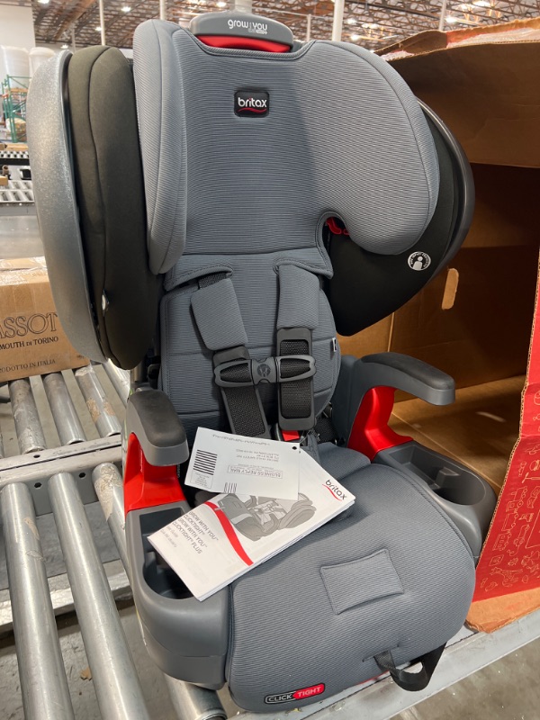 Photo 2 of Britax Grow with You ClickTight Plus Harness-2-Booster Car Seat, Otto Safewash Fabric
