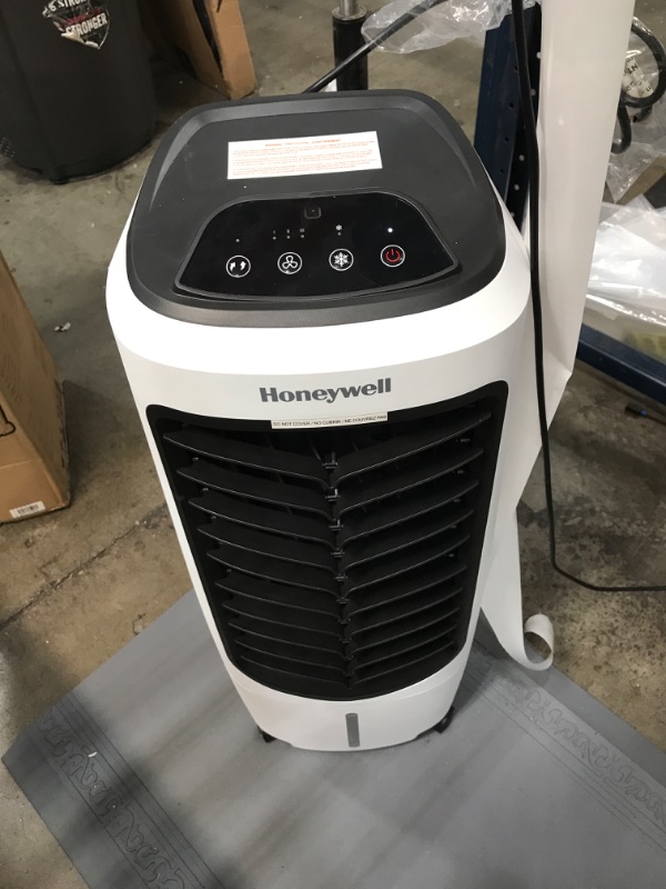 Photo 2 of 194 CFM Indoor Evaporative Air Cooler (Swamp Cooler) with Remote Control in White
