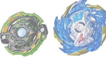 Photo 1 of Beyblade Burst Surge Speedstorm Evo Helios Blazebringer and Jormuntor J6 Dual Pack

