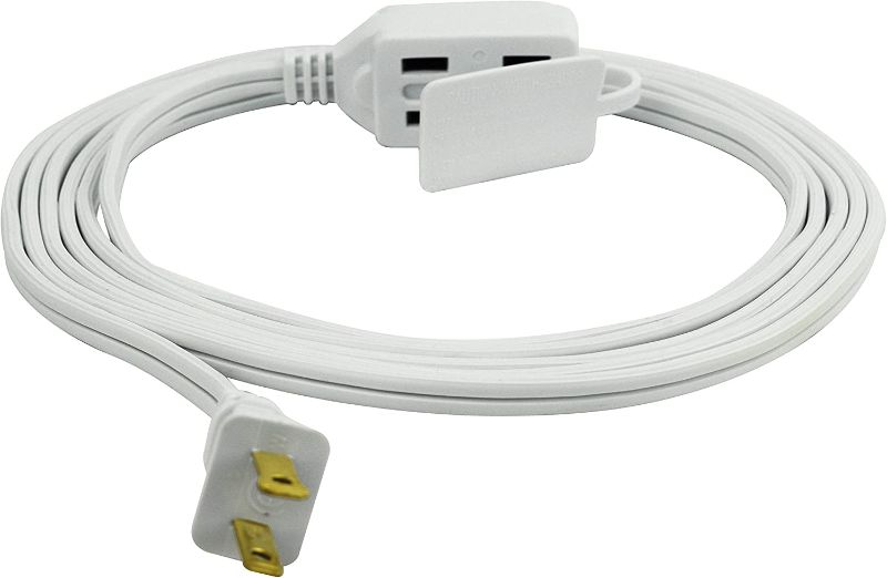 Photo 1 of 4 pack 6ft Prime Wire & Cable EC660606 6-Foot 16/2 SPT-2 3-Outlet Cord, White
