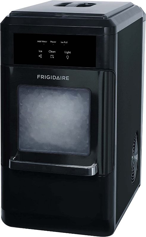 Photo 1 of ***PARTS ONLY*** Frigidaire EFIC237 Countertop Crunchy Chewable Nugget Ice Maker, 44lbs per day, Auto Self Cleaning, Black Stainless
