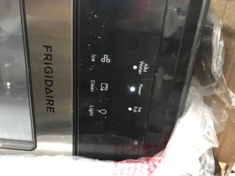 Photo 3 of ***PARTS ONLY*** Frigidaire EFIC237 Countertop Crunchy Chewable Nugget Ice Maker, 44lbs per day, Auto Self Cleaning, Black Stainless
