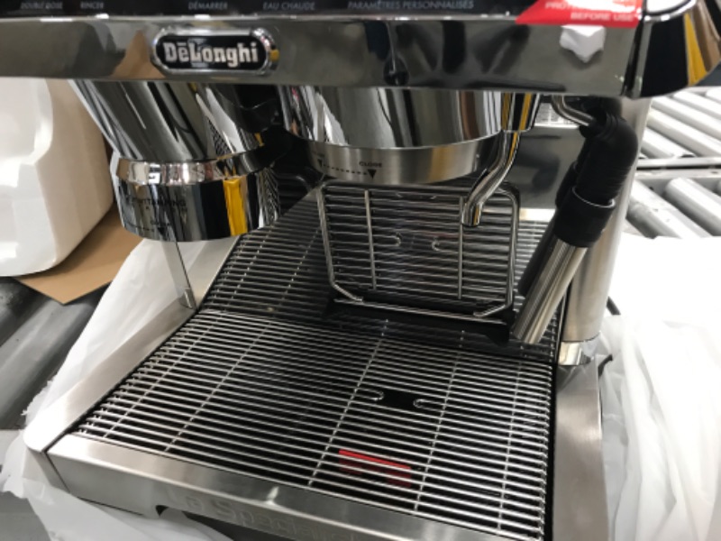 Photo 4 of **PARTS ONLY**De'Longhi La Specialista Espresso Machine with Sensor Grinder, Dual Heating System, Advanced Latte System & Hot Water Spout for Americano Coffee or Tea, Stainless Steel, EC9335M
