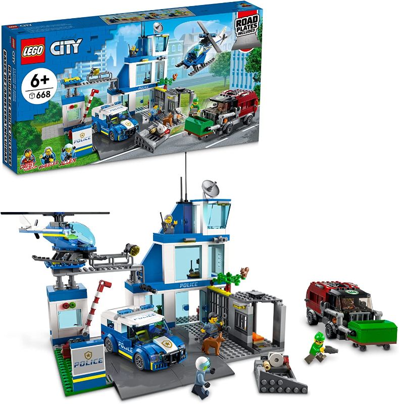 Photo 1 of LEGO City Police Station 60316 Building Kit for Kids Aged 6 and up (668 Pieces)
