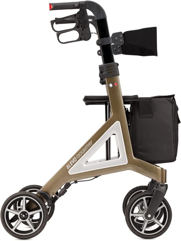 Photo 1 of Alevo Country rollator Designed by Porsche Design Studio Walker Foldable and Fully Assembled (Platinum)
