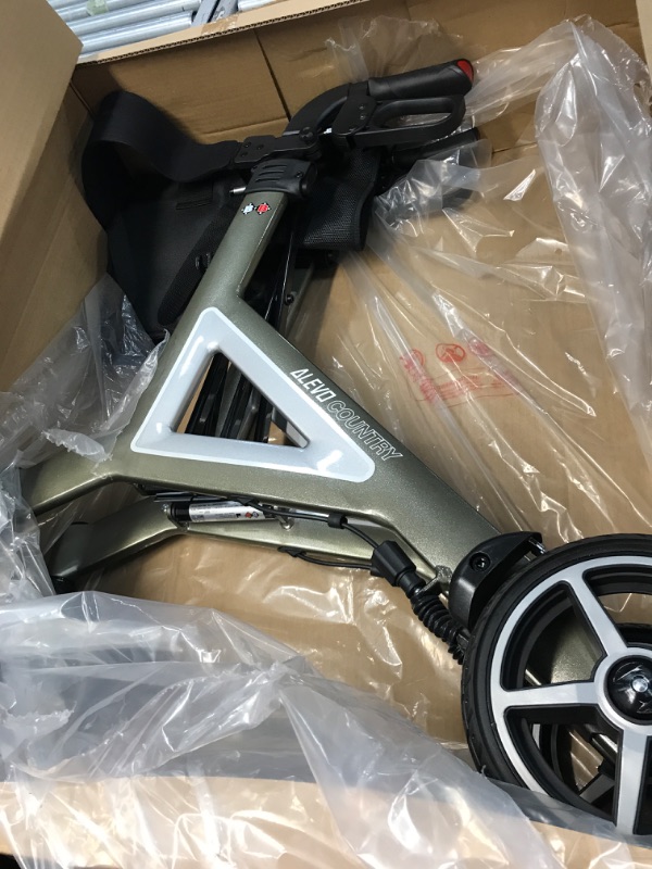 Photo 1 of Alevo Country rollator Designed by Porsche Design Studio Walker Foldable and Fully Assembled (Platinum)
