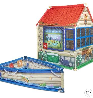 Photo 1 of Melissa & Doug Let's Explore Park Ranger Cabin and Boat

