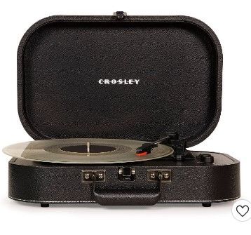 Photo 1 of Crosley Discovery Portable Bluetooth Record Player Turntable - CR8009A-BK - Black

