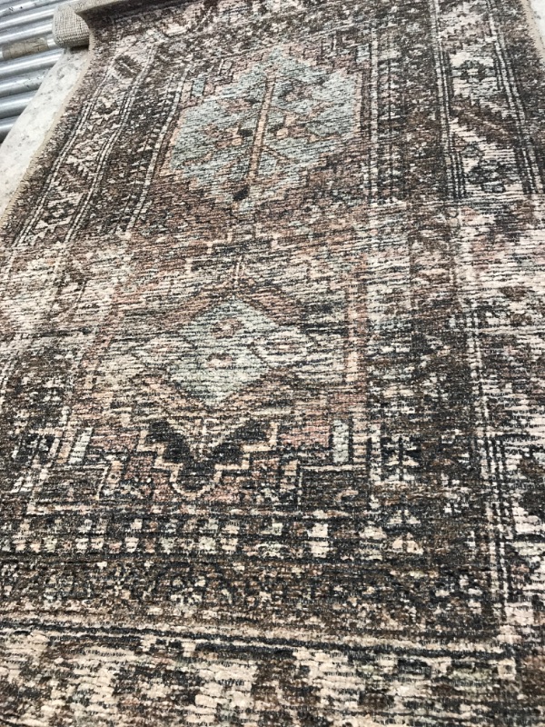 Photo 2 of Amber Lewis x Loloi Billie Collection BIL-03 Clay / Sage, Traditional 2'-3" x 3'-9" Accent Rug
