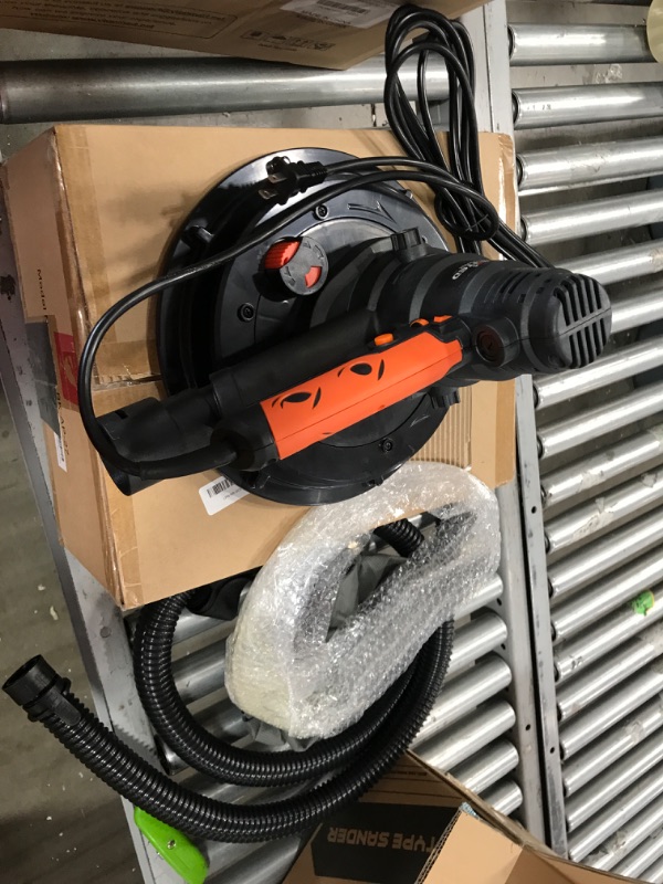 Photo 6 of Excited Work Drywall Sander,800W Electric Drywall Sander with Automatic Vacuum System and LED Light Variable with a Removable handle Carry Dust Collection Bag and 13 pcs Sanding Discs EWHT989D
