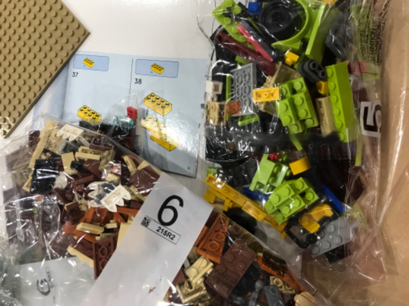 Photo 8 of INCOMPLETE!!!LEGO Jurassic Park T. rex Breakout 76956 Building Kit
**SET NOT COMPLETE, OPENED LEGO BAGS, LOOSE LEGOS, MISSING PIECES**

