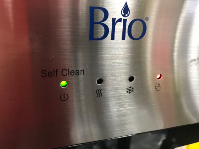 Photo 7 of DAMAGED, Brio 520 Series No Line Bottom-Loading Water Cooler with Built-in 2 Stage Water Filter
**CRACKED OPEN ON THE SIDE, BOTTOM PART DOES NOT SHUT**