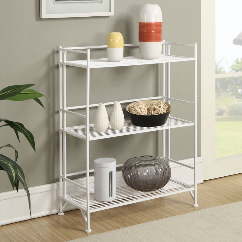 Photo 1 of 3 Tier Wide Folding Metal Shelf
