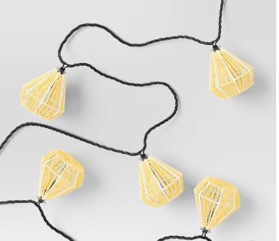 Photo 1 of 10ct Incandescent Mini Lights with String Hoods Natural - Project 62™

