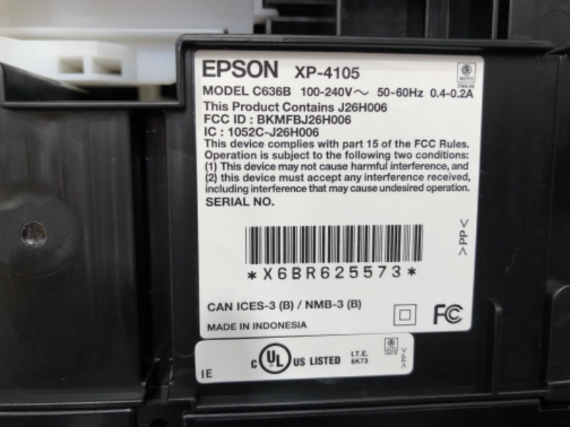 Photo 9 of Epson Expression Home XP-4105 Wireless All-in-One Color Inkjet Printer
