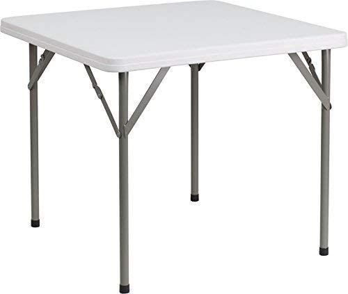 Photo 1 of 
Flash Furniture 34 Square Granite White Plastic Folding Table [DAD-YCZ-86-GG]