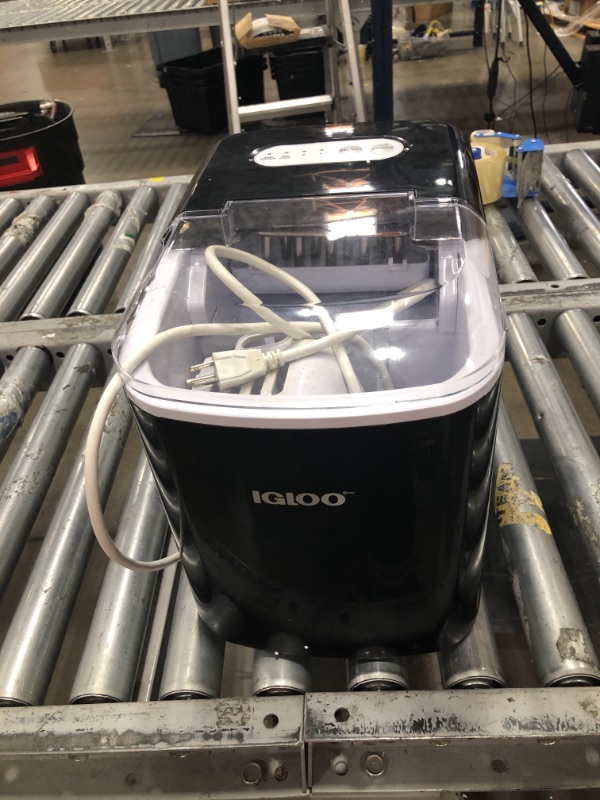 Photo 2 of *NONFUNCTIONAL* Igloo ICEB26 Automatic Portable Countertop Ice Maker Machine, Black
