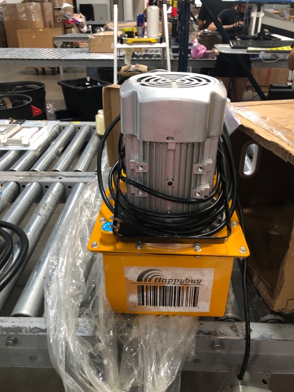 Photo 1 of *NONFUNCTIONAL* Electric Driven Hydraulic Pump Double Acting Solenoid Valve Pedal Switch 70 Mpa

