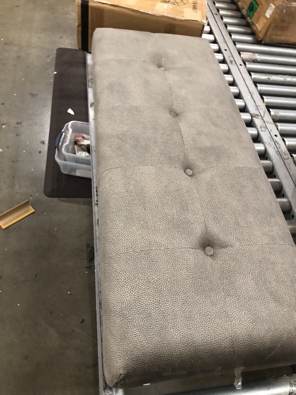 Photo 2 of ***INCOMPLETE*** Cabellero Collection A3000304 Upholstered Accent Bench in Gray/Brown
