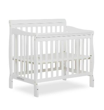 Photo 1 of Dream On Me Aden 4-in-1 Convertible Mini Crib, White
