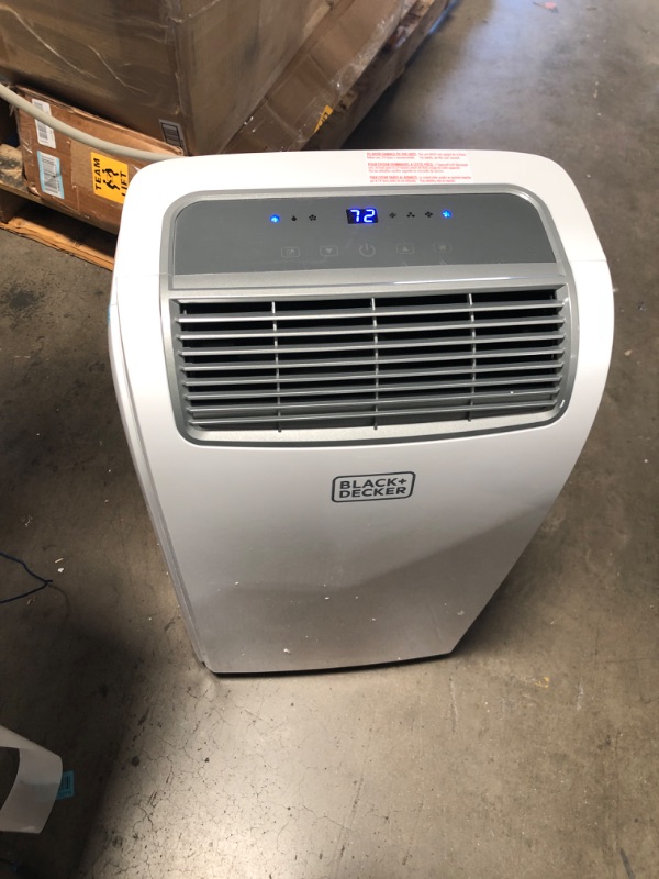 Photo 2 of BLACK+DECKER 8,000 BTU Portable Air Conditioner with Remote Control, White
