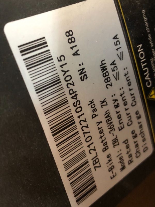 Photo 8 of (NOT FUNCTIONAL)VIVI Electric Bike Electric Mountain Bike 26" Electric Bicycles for Adults, 350W Motor Ebike with Removable 36V Lithium-Ion Battery and 21 Speed Gears-20MPH & 50 Miles E-Bikes Adults
**DID NOT POWER ON, TIRES NEED AIR**