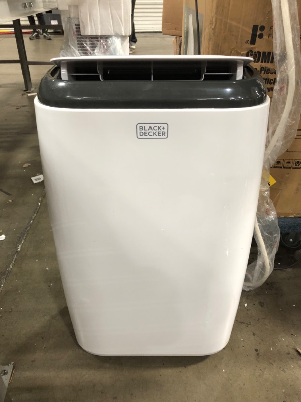 Photo 2 of 10,000 BTU; 6,000 BTU (SACC/CEC) Portable Air Conditioner with Double Motor, Dehumidifier and Remote, White
