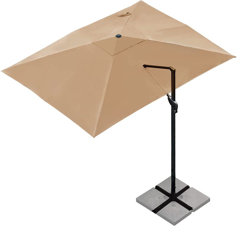 Photo 1 of ***PARTS ONLY*** Sunnyglade 10x13Ft Cantilever Patio Umbrella Rectangular Deluxe Offset Umbrella 360°Rotation