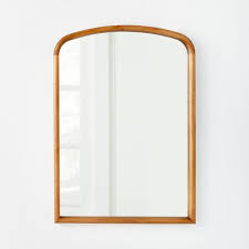 Photo 1 of 24" x 34" Wood Arch Decorative Wall Mirror Natural - Threshold™ designed with Studio McGee

