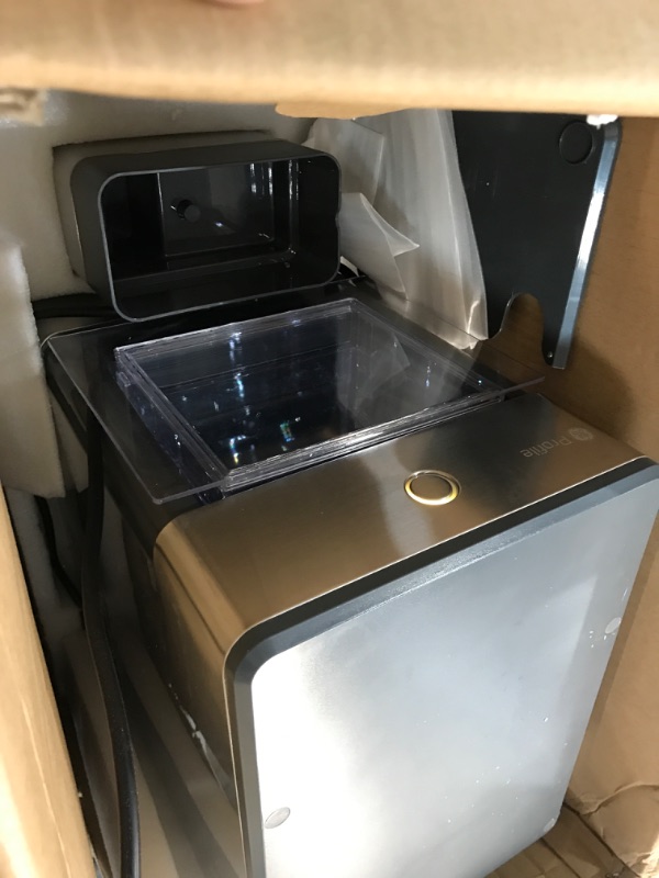 Photo 2 of GE Profile Opal | Countertop Nugget Ice Maker with Side Tank | Portable Ice Machine Makes up to 24 lbs. of Ice Per Day | Stainless Steel Finish
