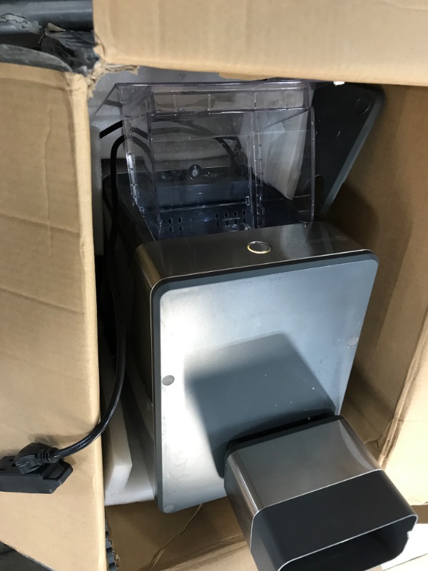 Photo 3 of GE Profile Opal | Countertop Nugget Ice Maker with Side Tank | Portable Ice Machine Makes up to 24 lbs. of Ice Per Day | Stainless Steel Finish
