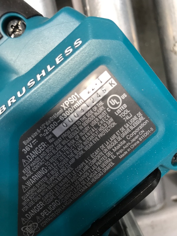 Photo 3 of 
Makita
18V X2 LXT Lithium-Ion (36V) Brushless Cordless 6-1/2 in. Plunge Circular Saw (Tool Only) with 55T Carbide Blade