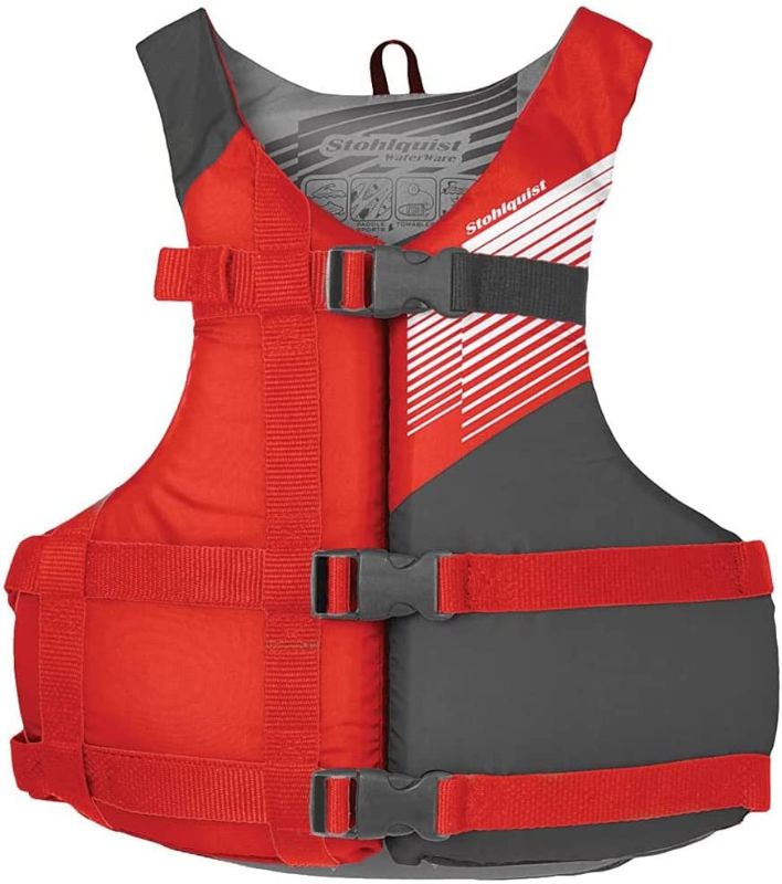 Photo 1 of Stohlquist Fit Unisex Adult Life Jacket PFD - Coast Guard Approved, Easily Adjustable for Full Mobility, Lightweight, PVC Free | Universal and Oversize
